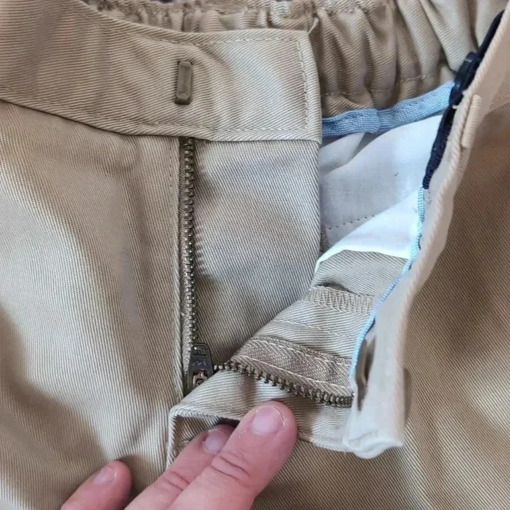 Land's End boys khaki shorts